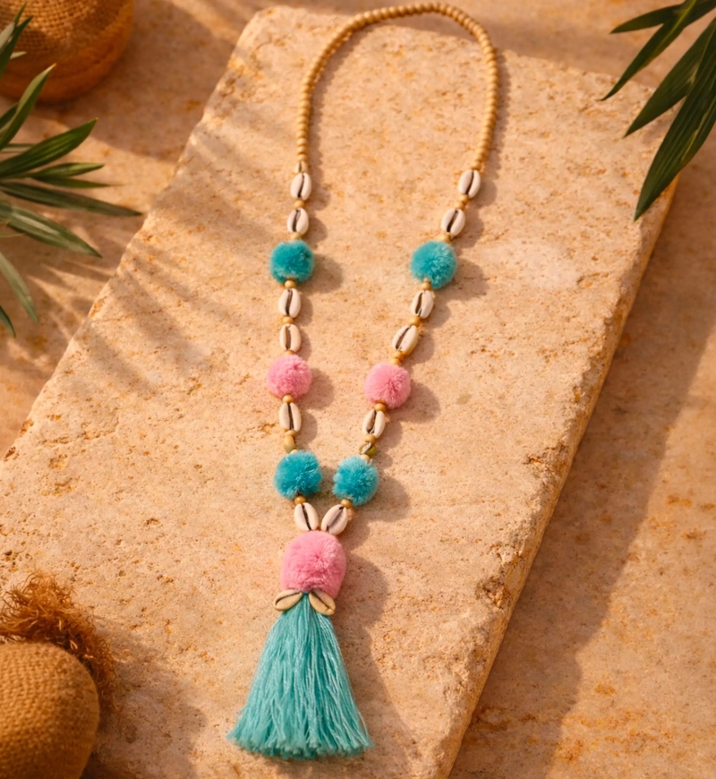 Miss June Paris — Pom-pom Necklace